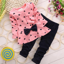 Baby Girl's Love Bowknot Set